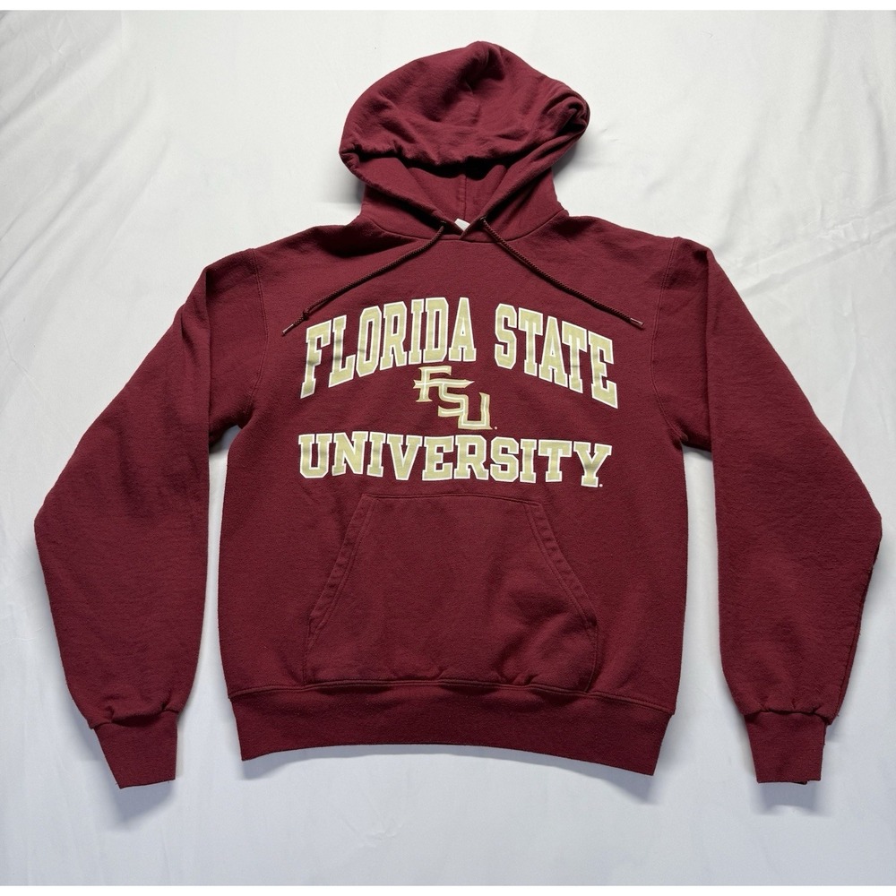 Champion Florida State University Hoodie Maroon FSU Embroidered logo Sm pullover